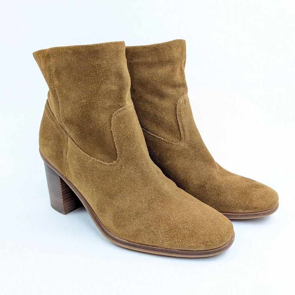 Lucky Brand Suede Boots Shoes Size 10 Ankle Booties